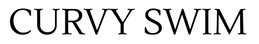 CurvySwim logo for plus size swimwear for curvy women